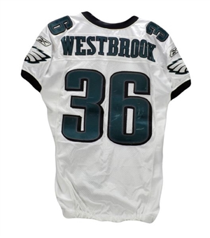 Brian Westbrook NFC Championship Game Worn Eagles Jersey 1/18/09 (Eagles LOA)